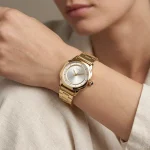 ساعت مچی اسپریت زنانه فلزی طلایی صفحه سفید L 4117/3 - Image 2