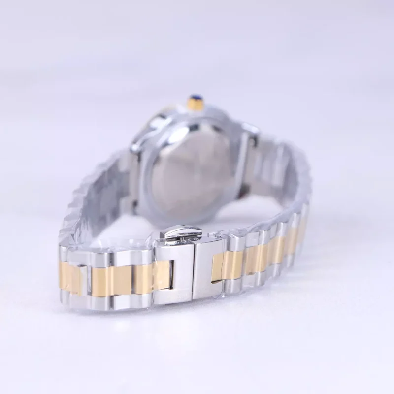 ساعت مچی اسپریت زنانه فلزی نقره ای طلایی صفحه مشکی L 4117/8 - تصویر 4