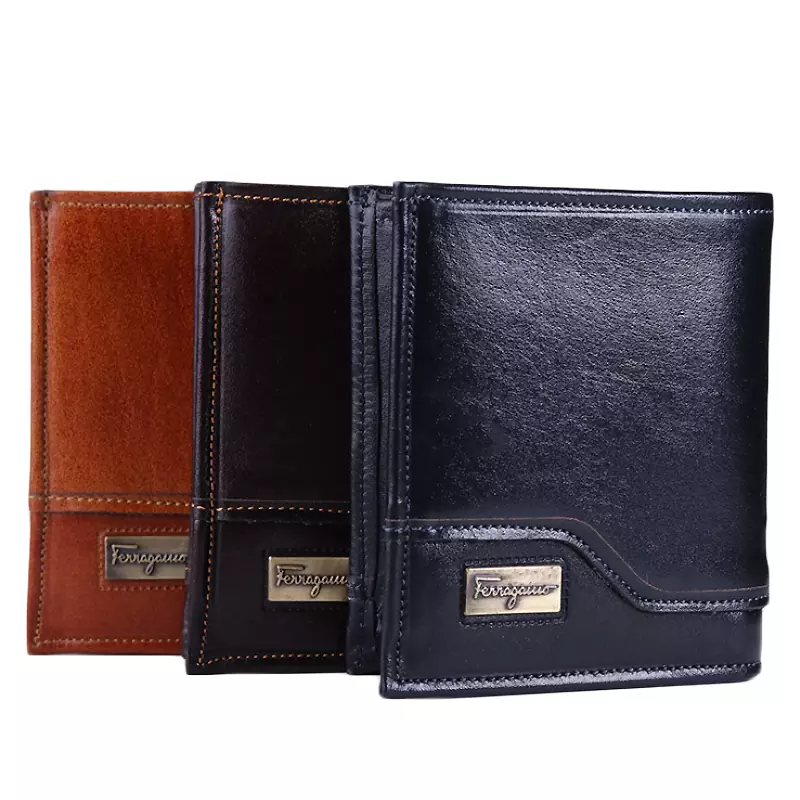 Ferragamo-Wallet-code-4201.webp کیف پول جیبی مردانه چرم فراگامو کد 420 - Image 1