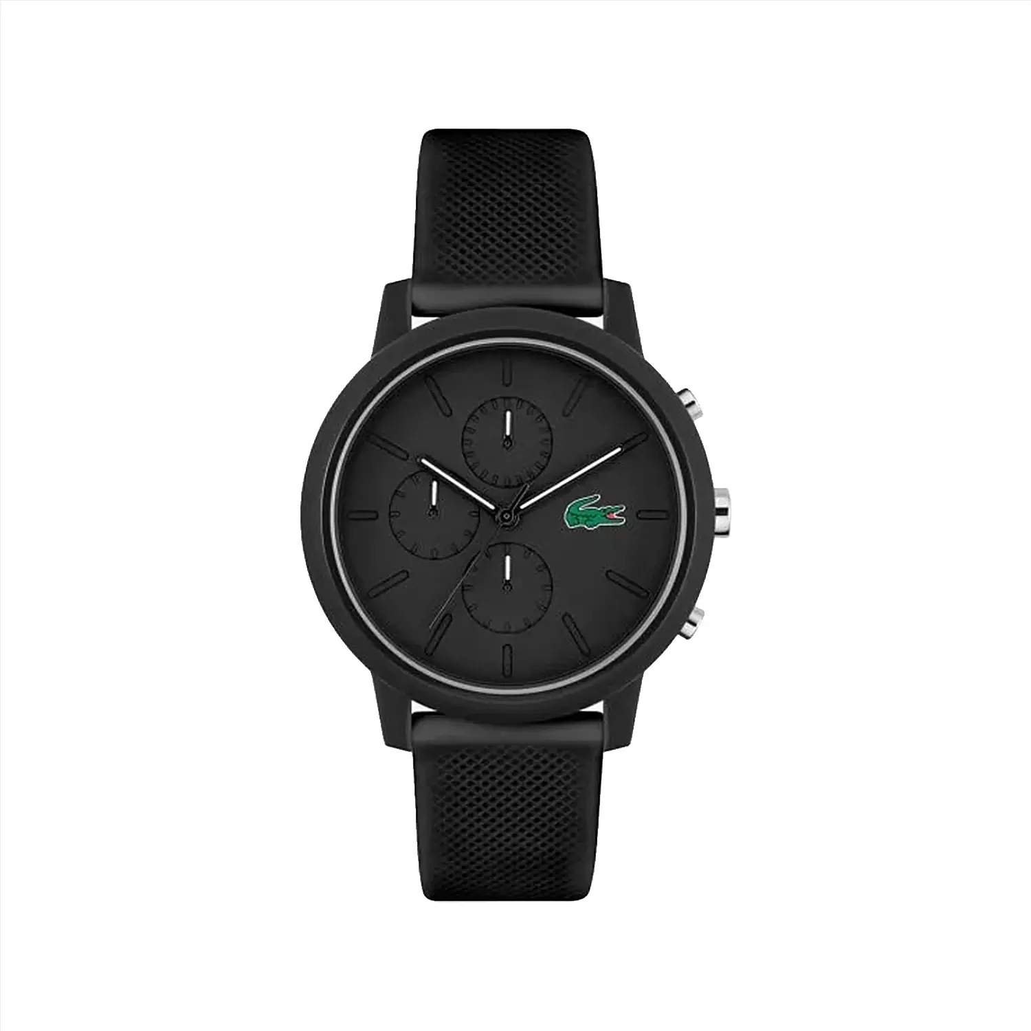 Lacoste-Watch-Code-20112431.webp ساعت مچی عقربه ای لاگوست مردانه بند رابر مشکی 2011243 - Image 1
