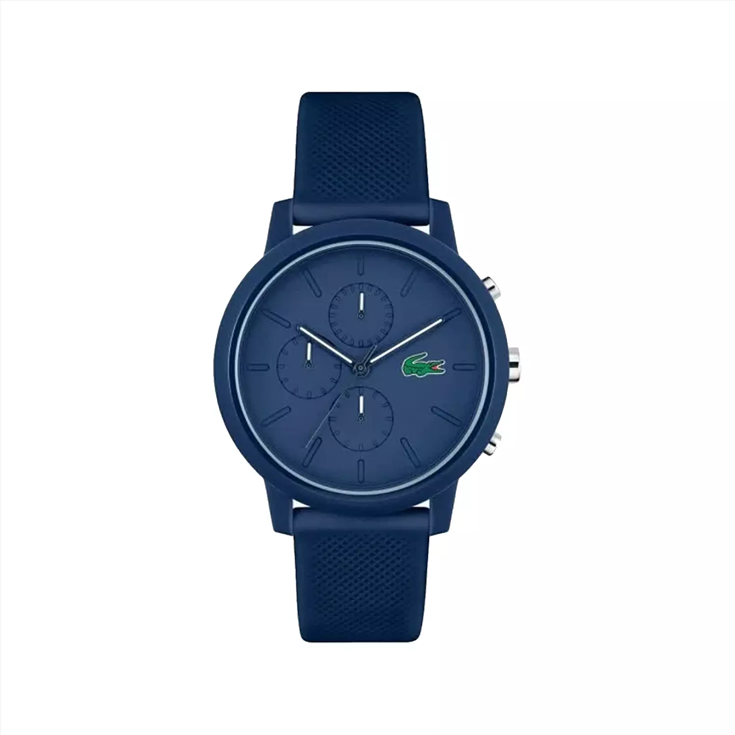 Lacoste-Watch-Code-20112441.webp ساعت مچی عقربه ای لاگوست مردانه بند رابر سرمه ای 2011244 - Image 1