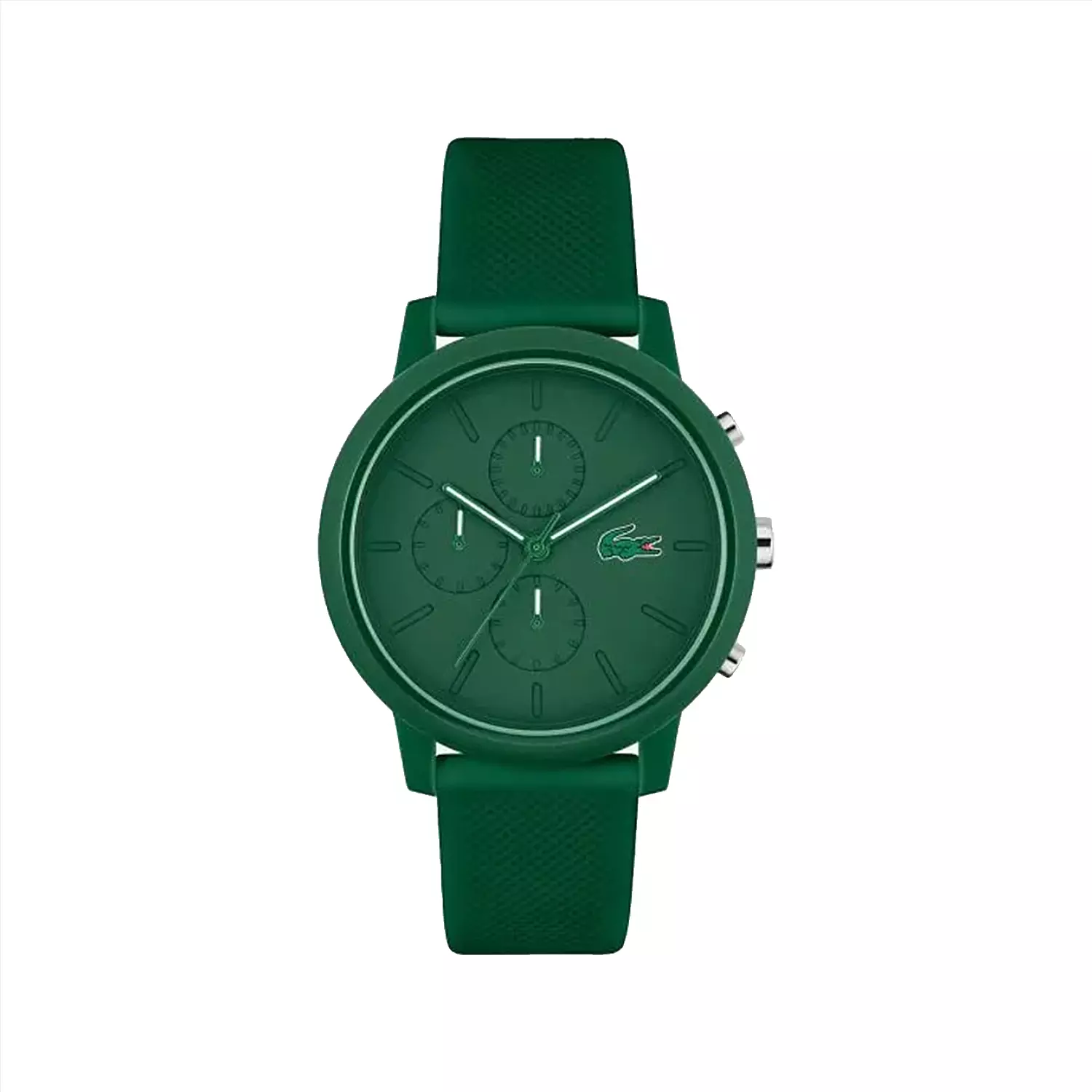 Lacoste-Watch-Code-20112451.webp ساعت مچی عقربه ای لاگوست مردانه بند رابر سبز 2011245 - Image 1