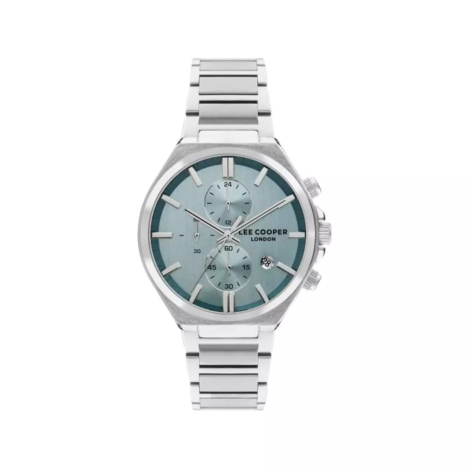 Lee-Cooper-Watch-Code-7835.3701.webp ساعت مچی مردانه لی کوپر فلزی صفحه آبی کرنوگراف 7835.370 - Image 1
