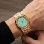 ساعت مچی پتک فیلیپ مردانه فلزی طلایی صفحه تیفانی M 8058/32 - Image 2