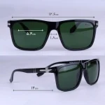 عینک آفتابی پرسول فریم مستطیل عدسی سبز P 03274/2 - Image 2