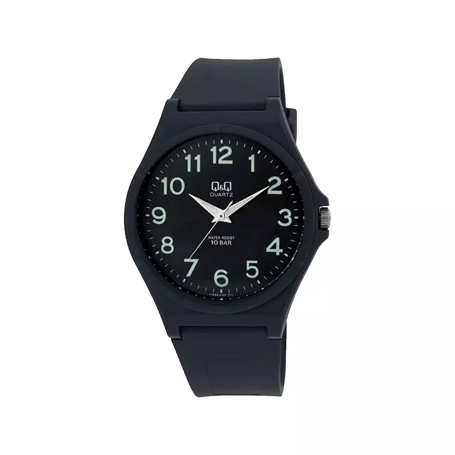 QQ-Watch-Code-VQ66J005Y1.webp ساعت مچی عقربه ای کیو اند کیو بند رابر تمام مشکی VQ66J005Y - Image 1