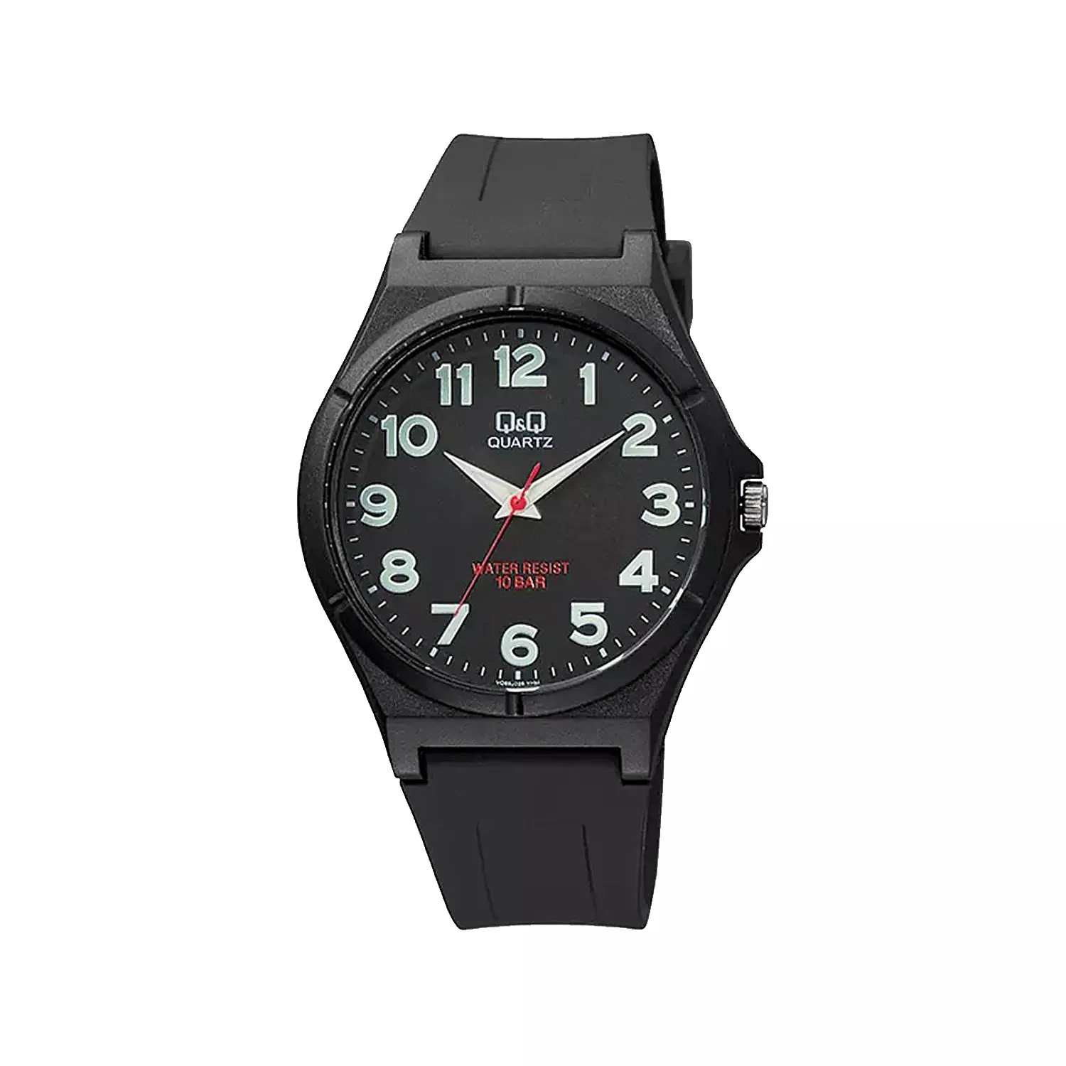 QQ-Watch-Code-VQ66J024Y1.webp ساعت مچی عقربه ای کیو اند کیو بند رابر تمام مشکی VQ66J024Y - Image 1