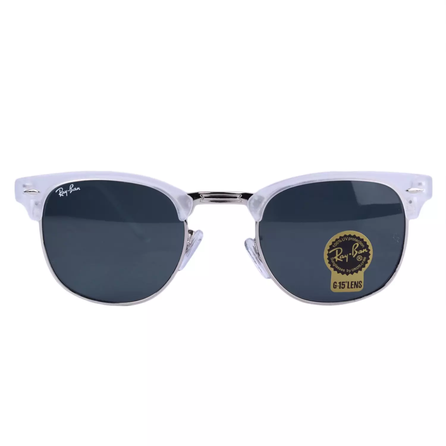 Ray-Ban-Sunglasses-Code-RB-3016.211.webp عینک آفتابی ری بن کلاب مستر سفید RB 3016/21 - Image 1