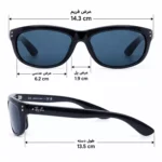 عینک آفتابی ری بن بالوراما اورجینال کد RB 4089 - تصویر 8