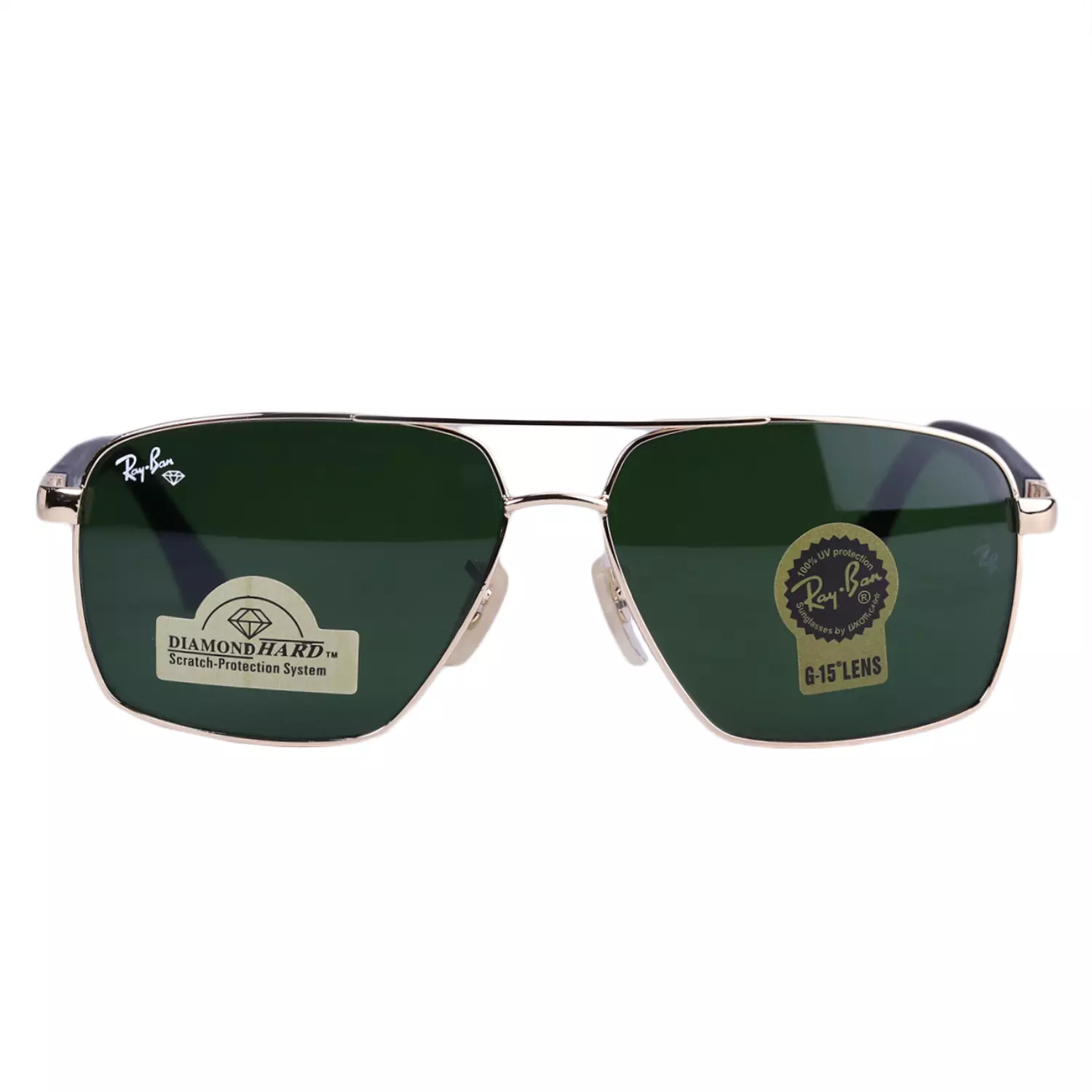 Ray-Ban-Sunglasses-Code-RB-5713.21.webp عینک آفتابی ری بن مردانه طلایی عدسی سبز RB 5713/2 - Image 1