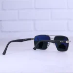 عینک آفتابی ری بن مردانه نقره ای عدسی مشکی RB 5713/4 - Image 3