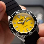 ساعت مچی مردانه سیکو بند رابر صفحه زرد اتوماتیک SRPL87K1 - Image 2