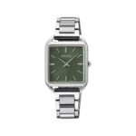 ساعت مچی زنانه سیکو فلزی صفحه سبز قاب مربع SWR075P1