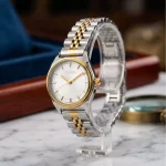 ساعت مچی عقربه ای اسپریت زنانه فلزی نقره ای طلایی L 4112/2 - Image 2