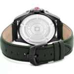 ساعت مچی سوییس میلیتاری مردانه بند چرم سبز SMWGB0000251 - Image 3