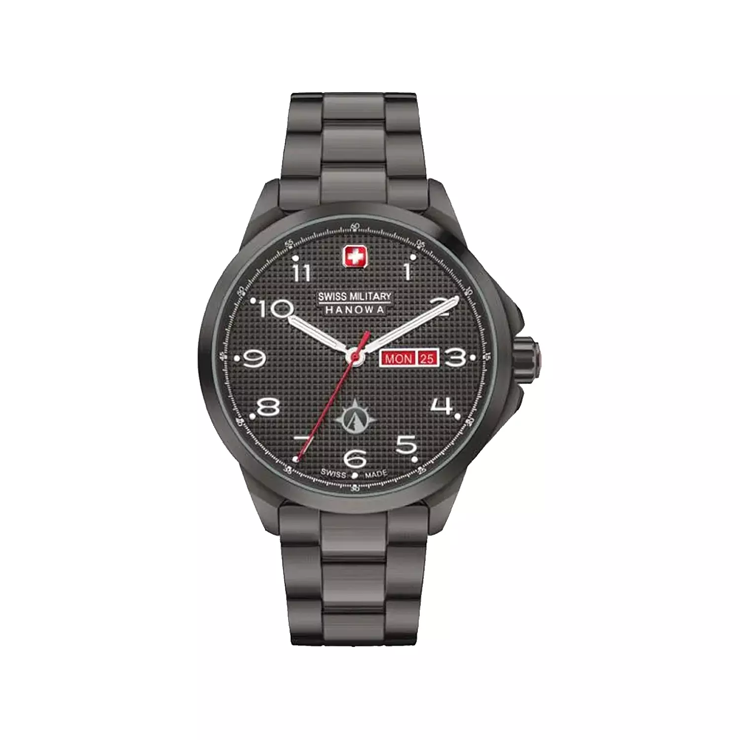 Swiss-Militart-Watch-Code-SMWGH21003411.webp ساعت مچی مردانه سوییس میلیتاری فلزی مشکی SMWGH2100341 - Image 1