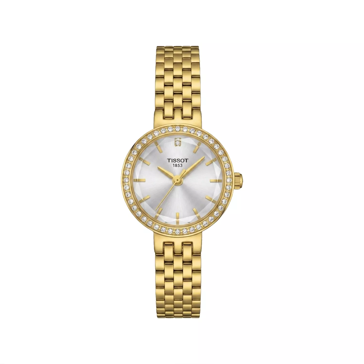 Tissot-Watch-Code-L-31612.11.webp ساعت مچی تیسوت زنانه فلزی طلایی صفحه سفید L 31612/1 - Image 1