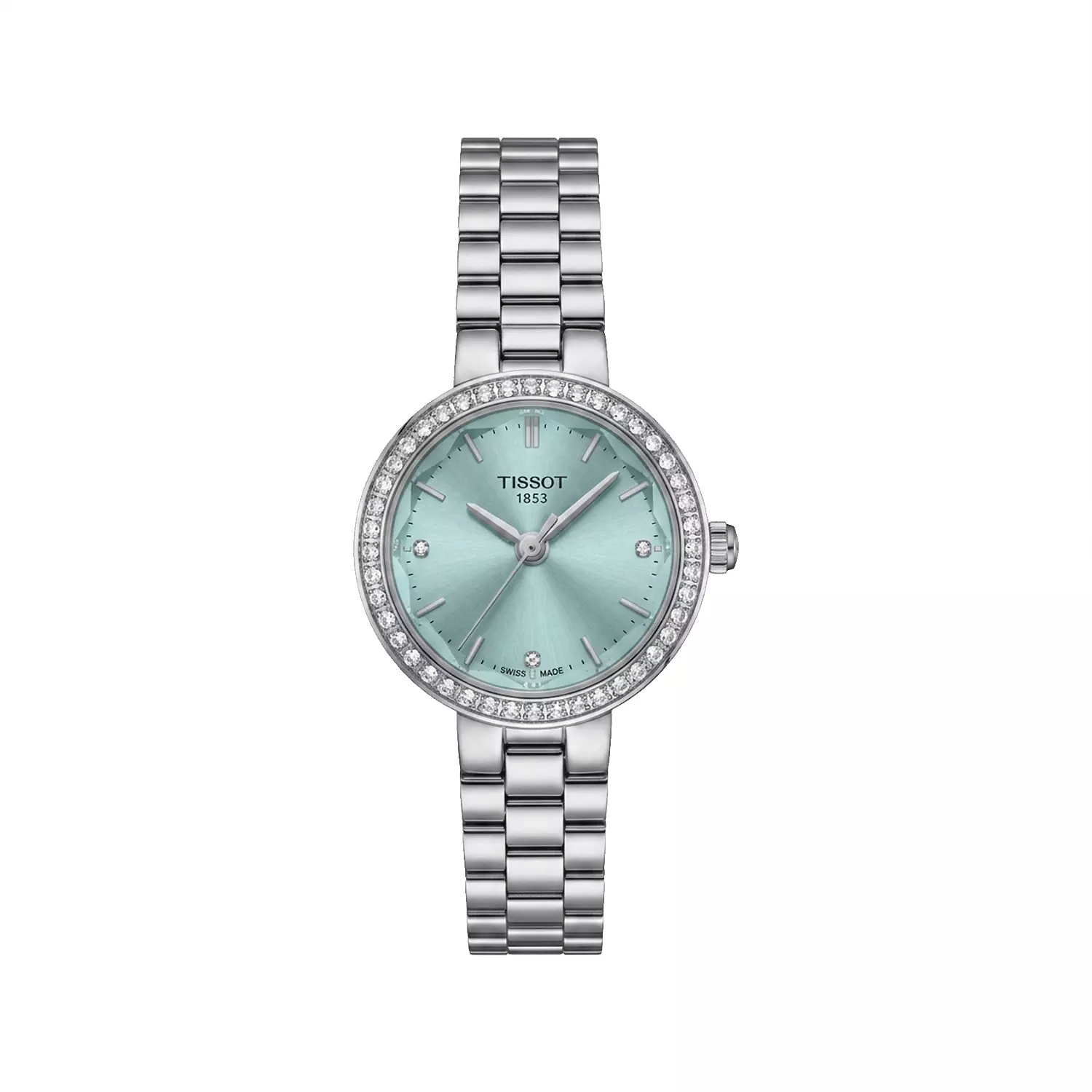 Tissot-Watch-Code-L-31612.31.webp ساعت مچی تیسوت زنانه فلزی نقره ای صفحه تیفانی L 31612/3 - Image 1