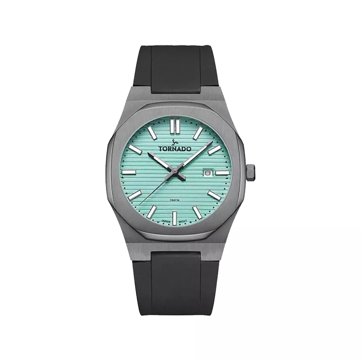 Tornado-Watch-Code-T22002-XSBL1.webp ساعت مچی مردانه تورنادو رابر مشکی صفحه تیفانی T22002-XSBL - Image 1