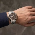 ساعت مچی واینر مردانه فلزی صفحه قهوه ای کرنوگراف WA.16100 - Image 2