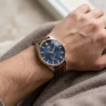 ساعت عقربه ای واینر مردانه بند چرم قهوه ای WA.17100 - Image 2
