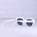 عینک آفتابی سلین زنانه فریم سفید عدسی مشکی PC 001/2
