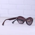 عینک آفتابی فندی زنانه فریم گربه ای قهوه ای 5210/2