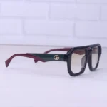 عینک آفتابی گوچی فریم زرشکی عدسی زرد 2486/2