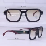 عینک آفتابی گوچی فریم زرشکی عدسی زرد 2486/2