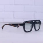 عینک آفتابی گوچی مردانه مشکی دسته هاوانا 2486/1