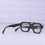 عینک آفتابی گوچی فریم مشکی عدسی زرد 2486/3