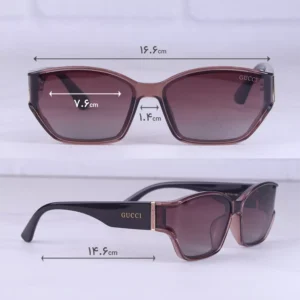 عینک آفتابی گوچی زنانه فریم پروانه ای قهوه ای 5296/2