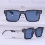 ابعاد عینک آفتابی موسکات فریم مشکی عدسی آبی MZ 62008/4