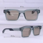 ابعاد عینک آفتابی موسکات فریم مستطیل سبز MZ 62008/5