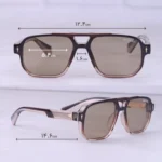 عینک آفتابی موسکات مردانه فریم خلبانی قهوه ای 62011/3