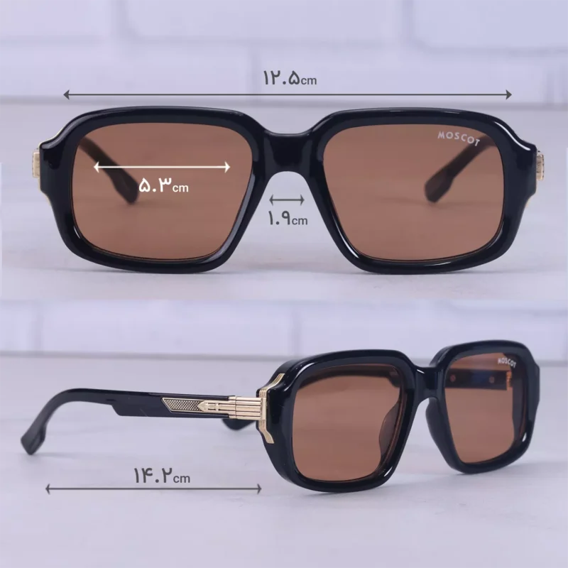 عینک آفتابی موسکات مشکی عدسی قهوه ای M 8509/3