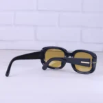 عینک آفتابی زنانه تام فورد فریم مشکی عدسی زرد PC 263/7