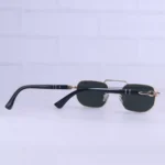 عینک آفتابی پرسول فریم فلزی طلایی عدسی سبز MT 3081/3