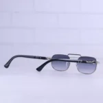 عینک آفتابی پرسول فریم فلزی نقره ای عدسی آبی MT 3081/8