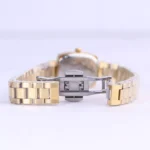 ساعت مچی سیکو زنانه فلزی طلایی قاب مستطیل L 2524/1 - تصویر 3