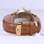 ساعت مچی مردانه الکس مارتین بند چرم عسلی AM7136/5G