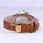 ساعت مچی زنانه الکس مارتین بند چرم عسلی AM7136/5L