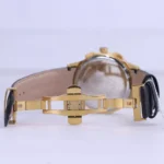 ساعت مچی مردانه الکس مارتین بند چرم قاب طلایی AM7138/1G