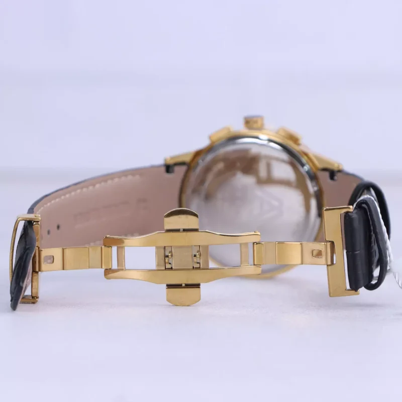 ساعت مچی مردانه الکس مارتین بند چرم قاب طلایی AM7138/1G