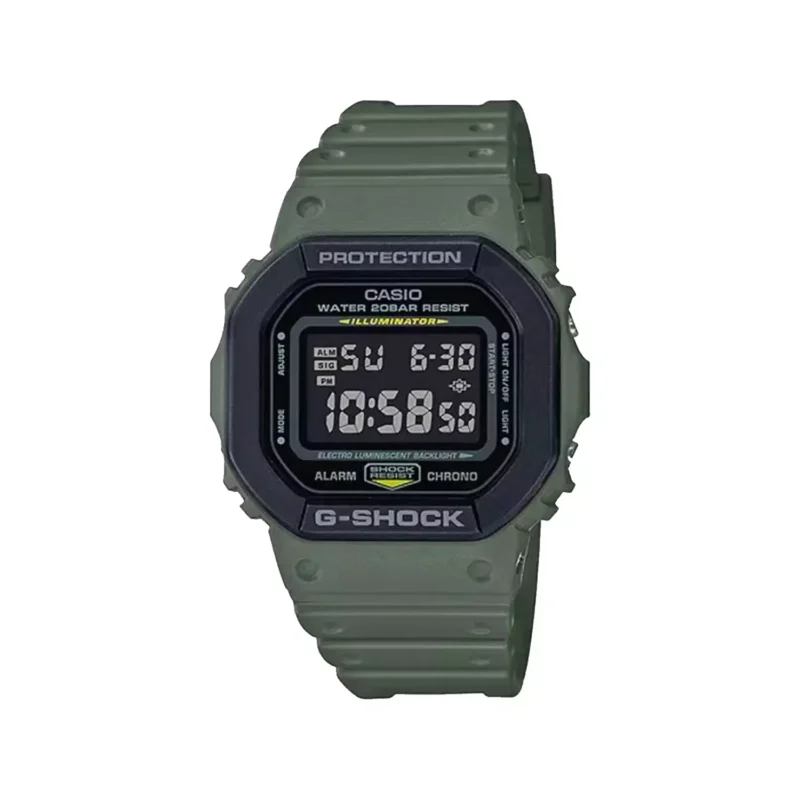 ساعت مچی کاسیو جی شاک رابر سبز دیجیتال DW-5610SU-3