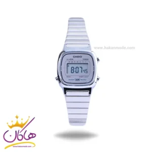 ساعت مچی کاسیو زنانه فلزی نقره ای دیجیتالی LA670WA-7DF