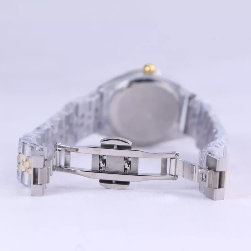 ساعت مچی اسپریت زنانه فلزی نقره ای طلایی صفحه مشکی L 4112/10