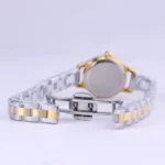 ساعت مچی اسپریت زنانه فلزی نقره ای طلایی صفحه سفید L 4115/6