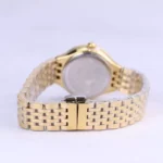 ساعت مچی اسپریت زنانه فلزی طلایی صفحه سبز قاب نگین دار L 4116/6