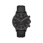 ساعت مچی مردانه تایمکس بند چرم مشکی کرنوگراف TW2R71800
